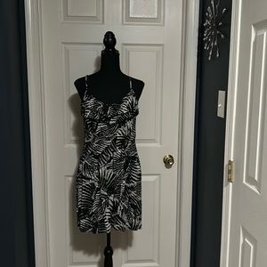 Elle Black and White Pattern Sun Dress